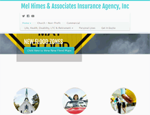 Tablet Screenshot of melhimesinsurance.com